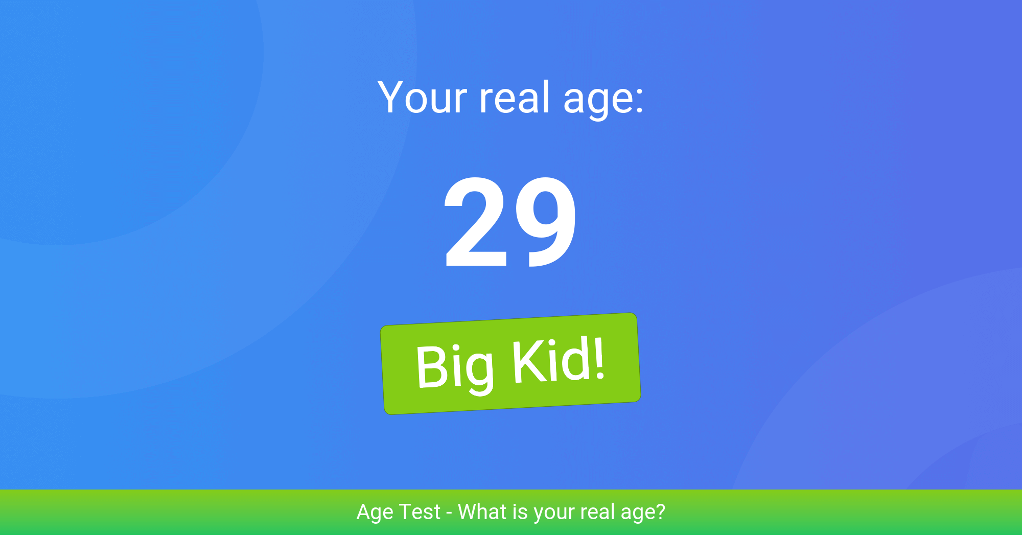 Real age test